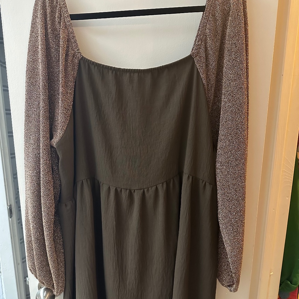 Sparkle sleeve dress